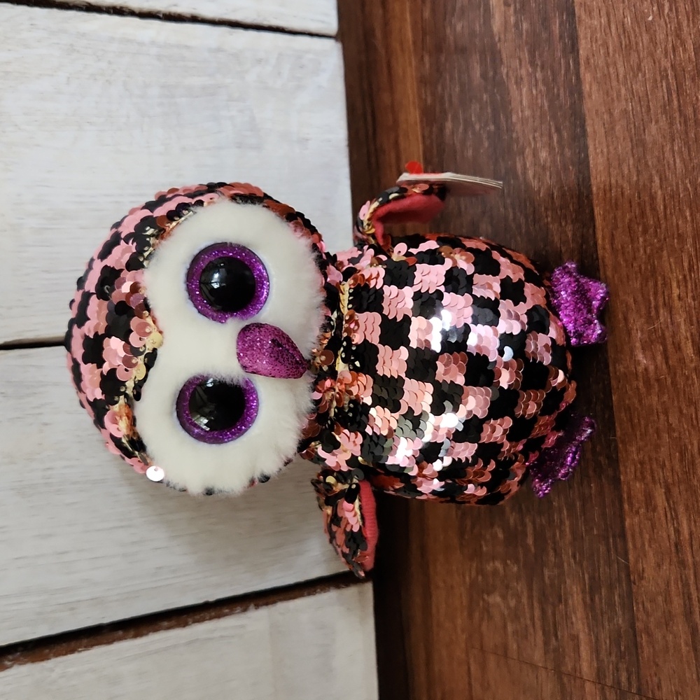 Ty Flippables 7" Checks the Owl